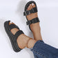 🌞Summer New Arrivals🎁Women's Buckle Strap Casual Soft Platform Sandals