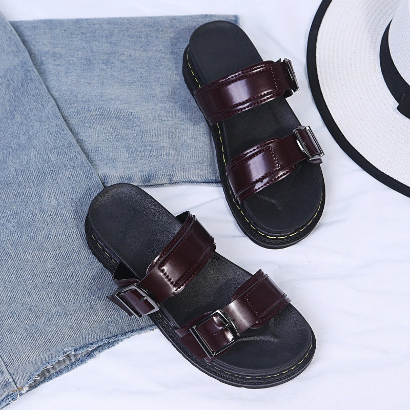 🌞Summer New Arrivals🎁Women's Buckle Strap Casual Soft Platform Sandals