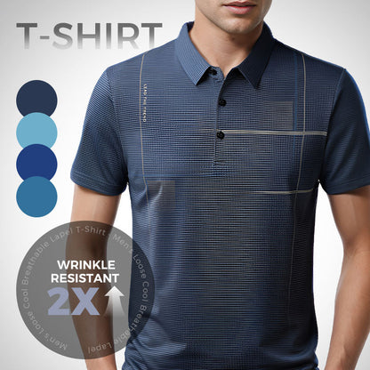 👔 Men's Handsome Polo Shirt-Buy 3 Get 1 Free👕Men's Loose Cool Breathable Lapel T-Shirt
