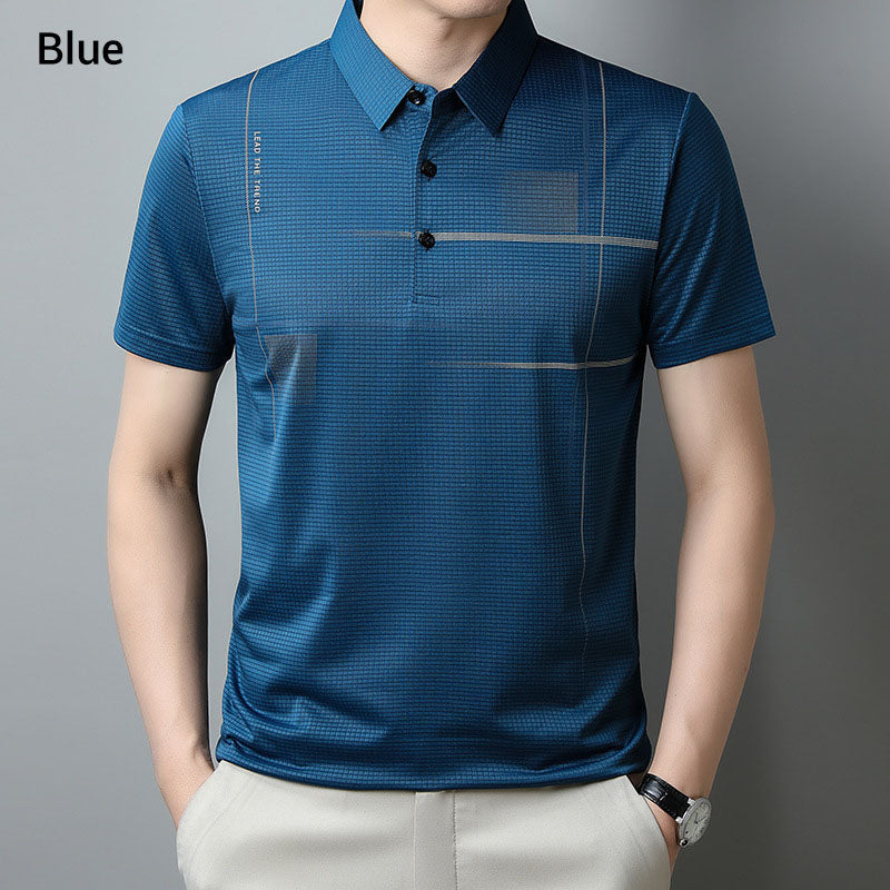 👔 Men's Handsome Polo Shirt-Buy 3 Get 1 Free👕Men's Loose Cool Breathable Lapel T-Shirt