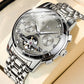 👑Skeletonized men's automatic watch - Visible mechanical movement | Stainless steel case