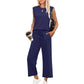 🩷2025 New Women's  Sleeveless Top & Wide-Leg Pants 2-Piece Set