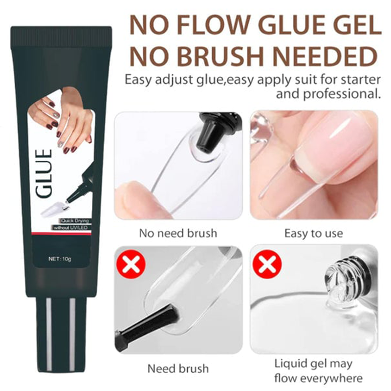 💅🔥2025 HOT SALE🔥 Extra Strong Fast-Drying Semi-Solid Nail Glue & Remover Set