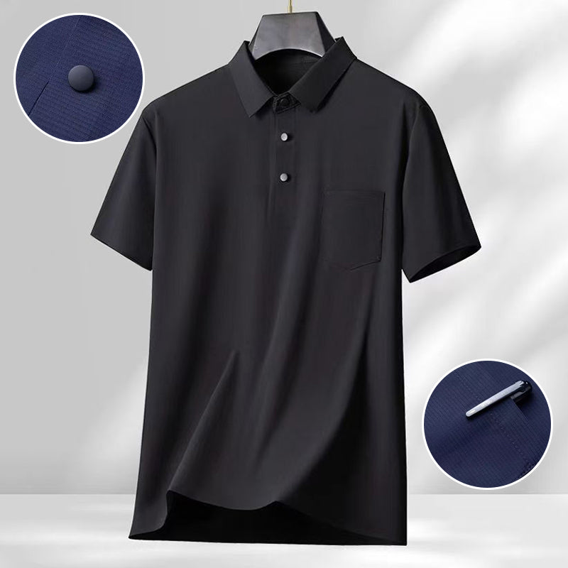 🎉❄️Father's Day 50% OFF Super Cool and Breathable👔Men's Ice Silk Stretch Shirt 2 Piece Set