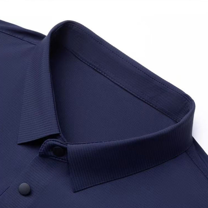 🎉❄️Father's Day 50% OFF Super Cool and Breathable👔Men's Ice Silk Stretch Shirt 2 Piece Set