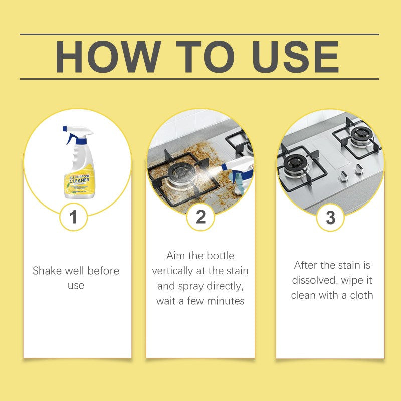 ✨All-Purpose Powerful Kitchen Cleaning Spray, Deodorizing & Refreshing