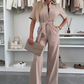🎉🛍️Summer New Arrivals👗Women’s Button-Down Jumpsuit with Waist Tie