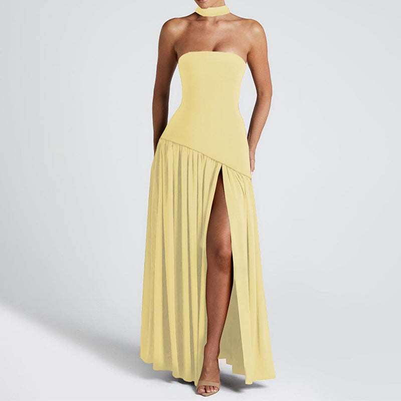 🎉Mother's Day 50% OFF💃Women's Sexy Strapless Backless High Split Maxi Dresses