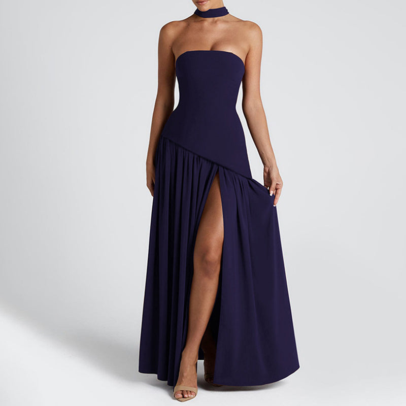 🎉Mother's Day 50% OFF💃Women's Sexy Strapless Backless High Split Maxi Dresses