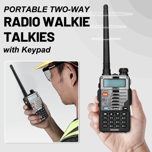 🔥Hot Sale-60% Off🔥Portable Two-Way Radio Walkie Talkies with Keypad—✈️Free Shipping 📦