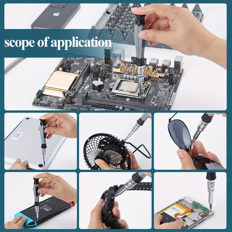 📣50% OFF Clearance🪛128-in-1 Precision Screwdriver Set Disassembly And Repair Tool Multi-function Manual Screwdriver Book Set