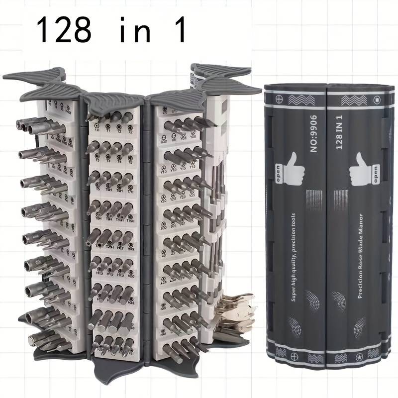 📣50% OFF Clearance🪛128-in-1 Precision Screwdriver Set Disassembly And Repair Tool Multi-function Manual Screwdriver Book Set