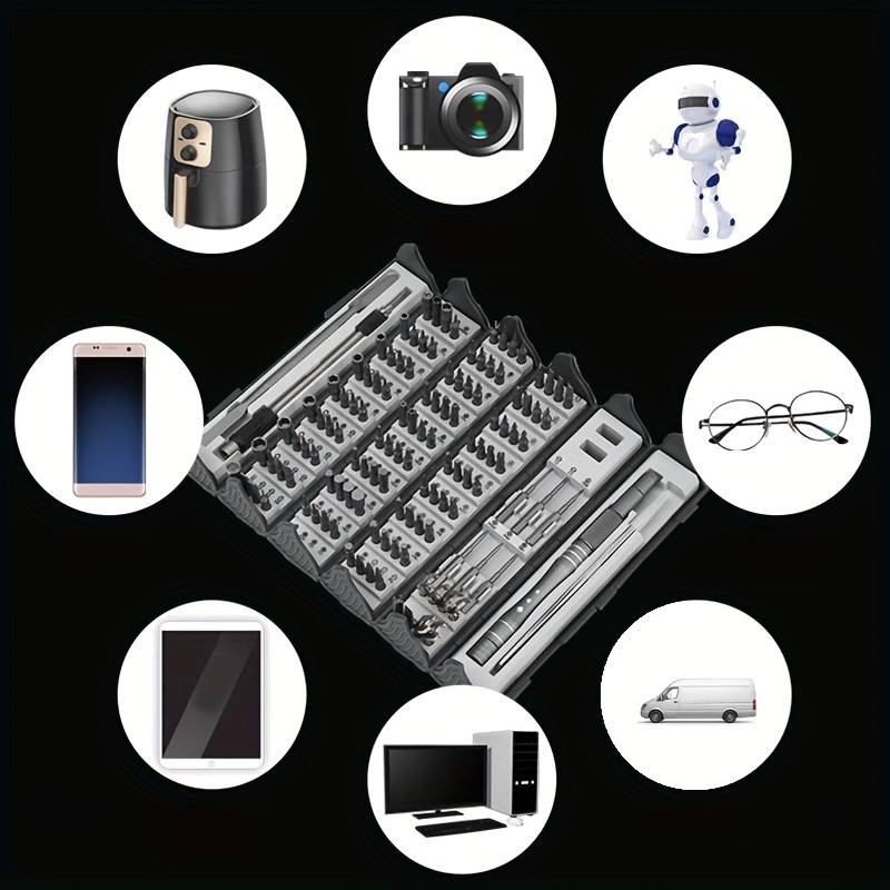 📣50% OFF Clearance🪛128-in-1 Precision Screwdriver Set Disassembly And Repair Tool Multi-function Manual Screwdriver Book Set