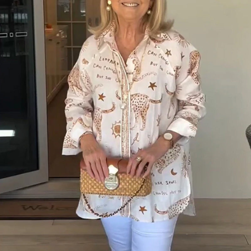 🎉Mother's Day Limited Time Half Price🎁Women’s Long Sleeve Oversized Button Down Shirt