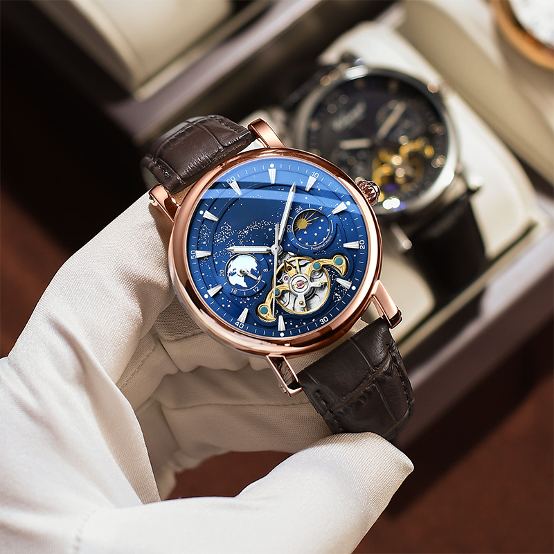 🎉Men's Luxury Automatic Luminous Starry Sky Watch⌚