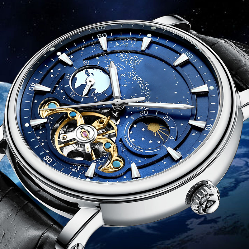 🎉Men's Luxury Automatic Luminous Starry Sky Watch⌚
