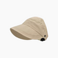 🎉Summer Sun Protection Essentials👒Wide-Brimmed Half-Cap Sun Hat with Hook Closure