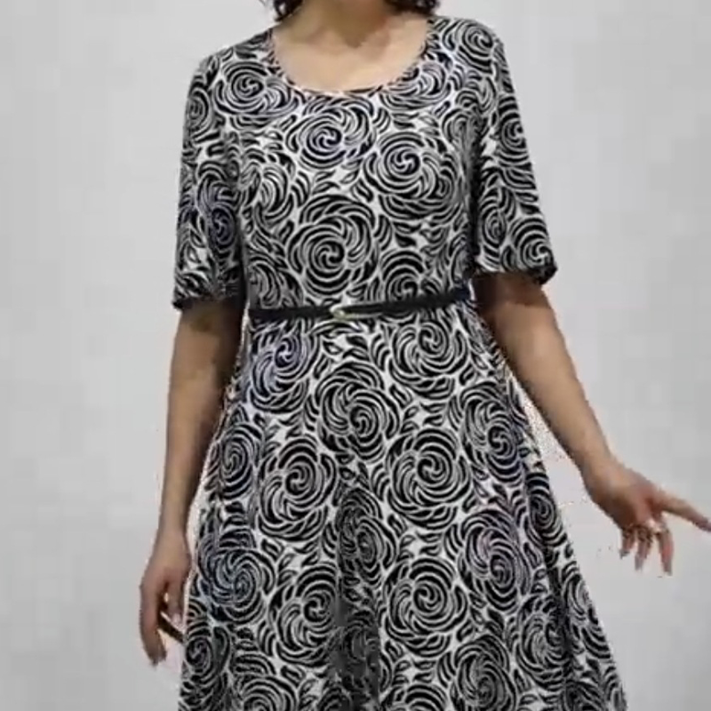 🎁Mother's Day 50%OFF🥻Elegant Printed Maxi Dress with Belt