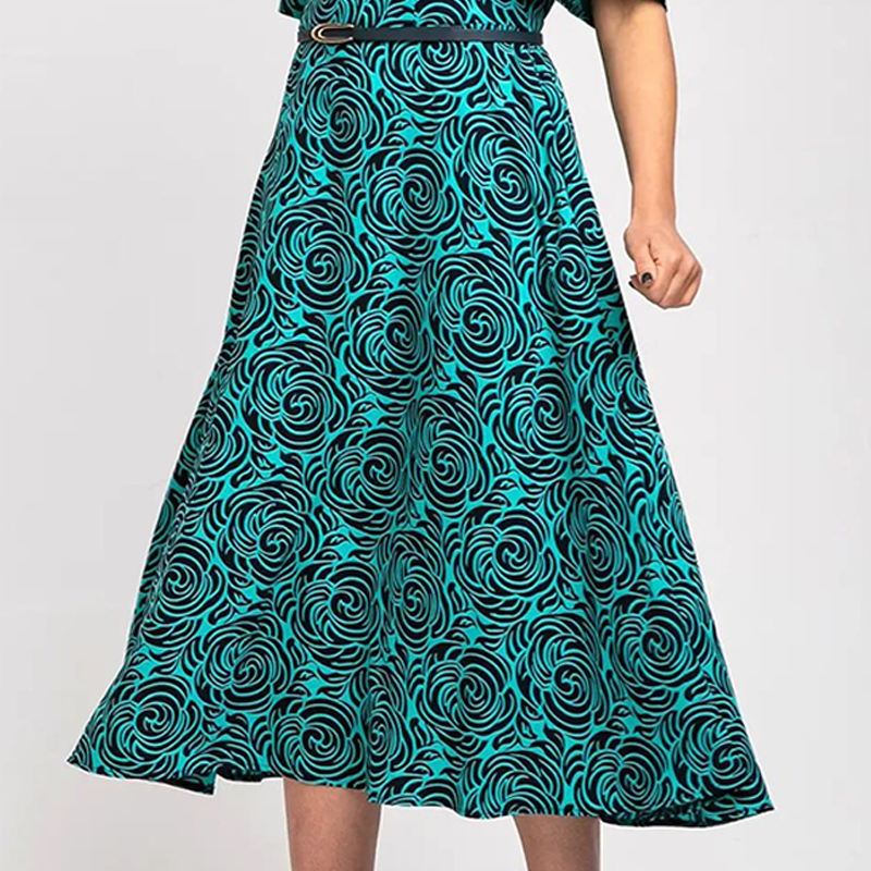 🎁Mother's Day 50%OFF🥻Elegant Printed Maxi Dress with Belt