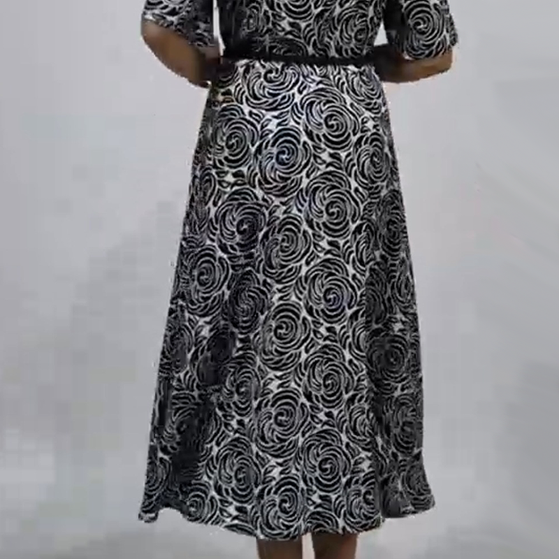 🎁Mother's Day 50%OFF🥻Elegant Printed Maxi Dress with Belt