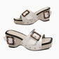 🎊Elegant and Popular👡Women’s Wedge Slide Sandals with Studded Strap