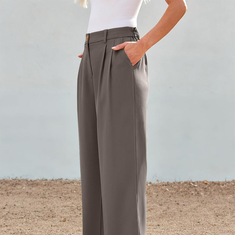 🎊Spring 50% OFF Clearance👖Women's Casual High-Waist Straight Leg Trousers