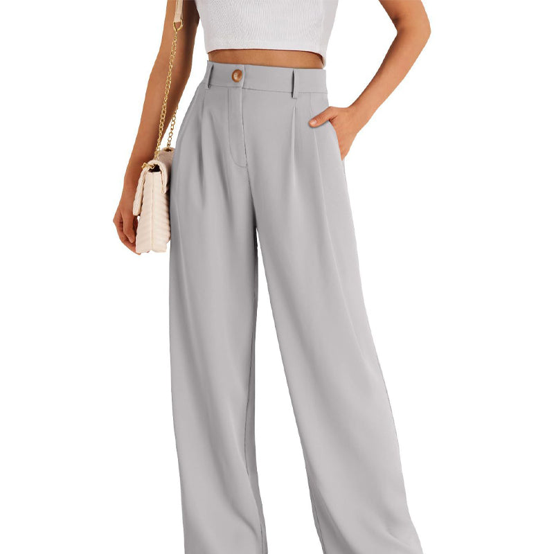 🎊Spring 50% OFF Clearance👖Women's Casual High-Waist Straight Leg Trousers