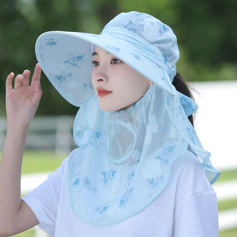 👒🌞Essential Women’s Wide Brim Sun Hat with Face Mask 🌞👒