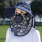 👒🌞Essential Women’s Wide Brim Sun Hat with Face Mask 🌞👒