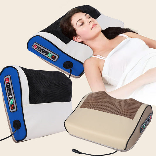 🎊Clears Away All Your Fatigue in a Jiffy🎊Multifunctional Deep Kneading Massage Pillow with Heat