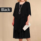 🎊Mother's Day Limited Time 50% OFF👗Plus Size Layered Midi Dress
