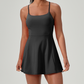 🏃‍♀️Spaghetti Sports Mini Dress - Sleek & Active✨
