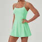 🏃‍♀️Spaghetti Sports Mini Dress - Sleek & Active✨