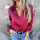 🎊Summer New Arrivals🎊Elegant Satin Long Sleeve Shirt