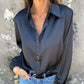 🎊Summer New Arrivals🎊Elegant Satin Long Sleeve Shirt