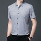 Men's Business Casual Short Sleeve Plaid Shirt