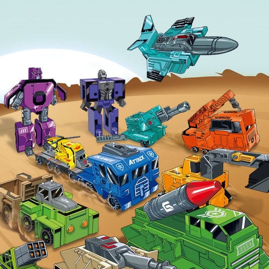 🤖🔥2025 Hot Sale🔥Fun & Educational Toy Deformation Number Transform Robot - Cool & Smart!🤖