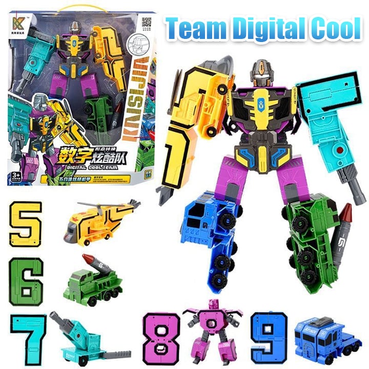 🤖🔥2025 Hot Sale🔥Fun & Educational Toy Deformation Number Transform Robot - Cool & Smart!🤖