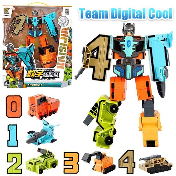 🤖🔥2025 Hot Sale🔥Fun & Educational Toy Deformation Number Transform Robot - Cool & Smart!🤖