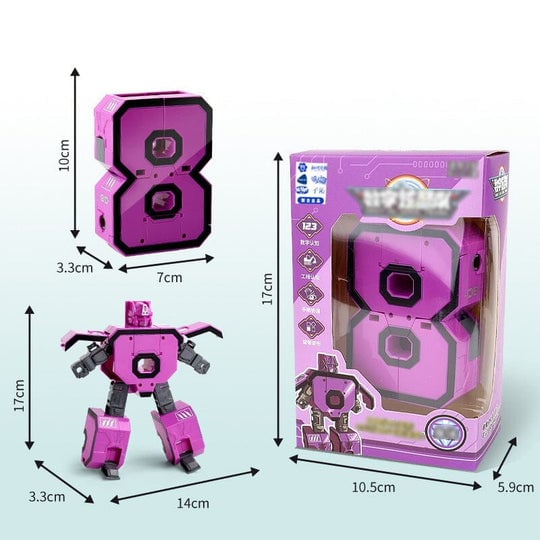 🤖🔥2025 Hot Sale🔥Fun & Educational Toy Deformation Number Transform Robot - Cool & Smart!🤖