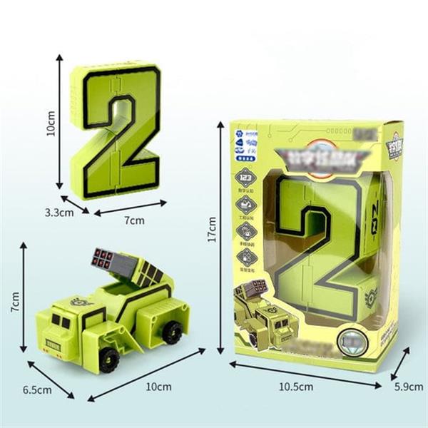 🤖🔥2025 Hot Sale🔥Fun & Educational Toy Deformation Number Transform Robot - Cool & Smart!🤖
