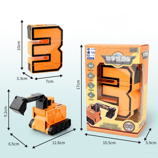 🤖🔥2025 Hot Sale🔥Fun & Educational Toy Deformation Number Transform Robot - Cool & Smart!🤖