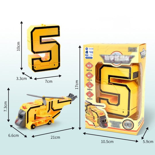 🤖🔥2025 Hot Sale🔥Fun & Educational Toy Deformation Number Transform Robot - Cool & Smart!🤖