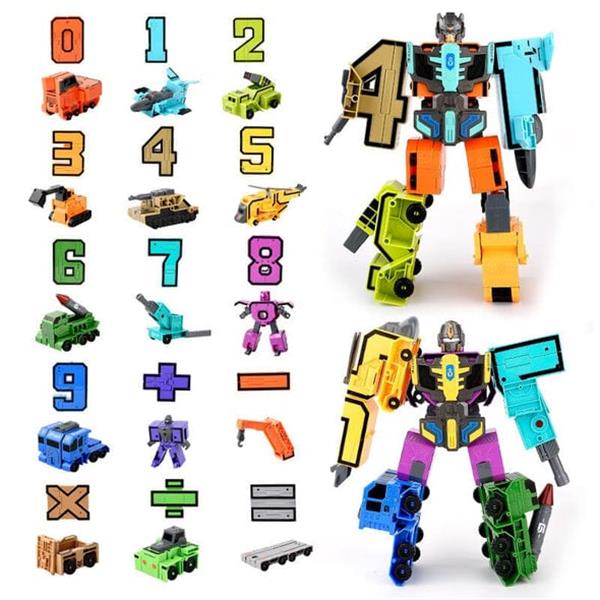 🤖🔥2025 Hot Sale🔥Fun & Educational Toy Deformation Number Transform Robot - Cool & Smart!🤖