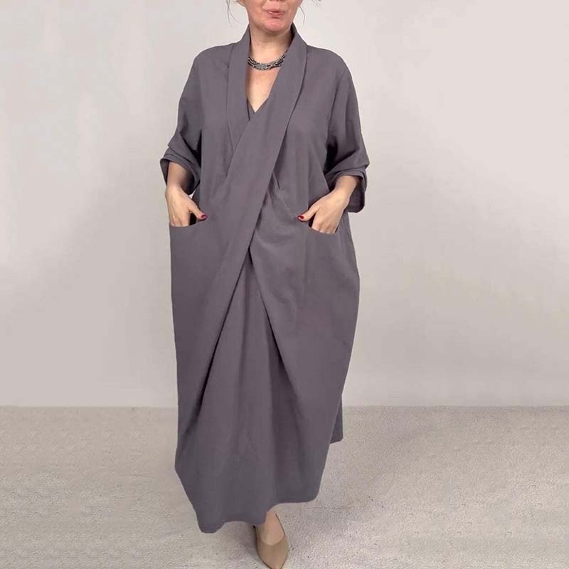 🎉🛍️Exclusive to Summer Leisure👗Women’s Stylish Unique Cross Loose Dress