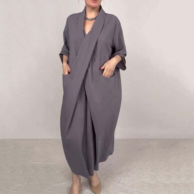 🎉🛍️Exclusive to Summer Leisure👗Women’s Stylish Unique Cross Loose Dress