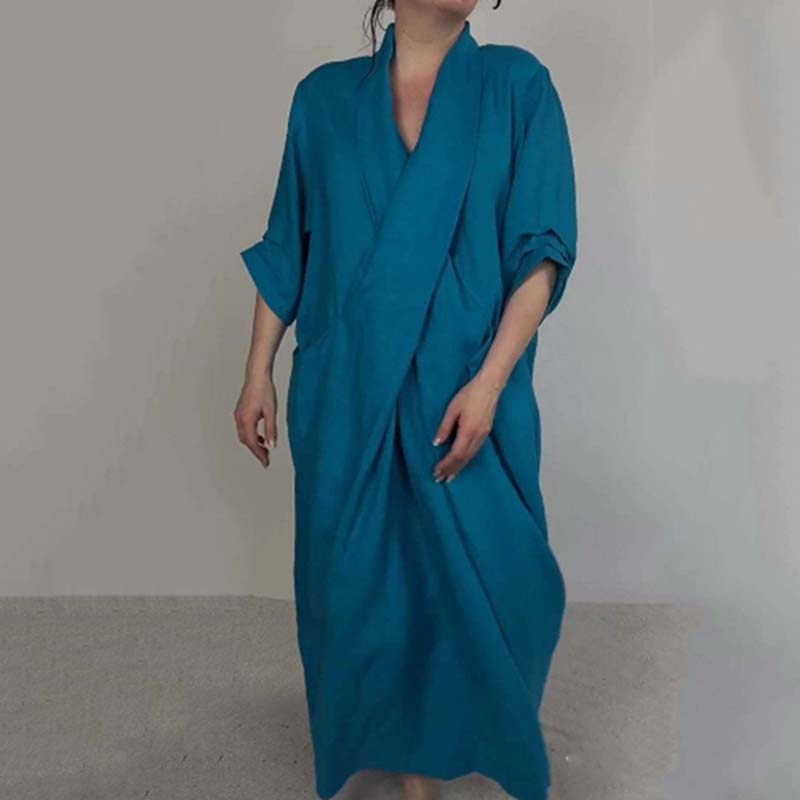🎉🛍️Exclusive to Summer Leisure👗Women’s Stylish Unique Cross Loose Dress