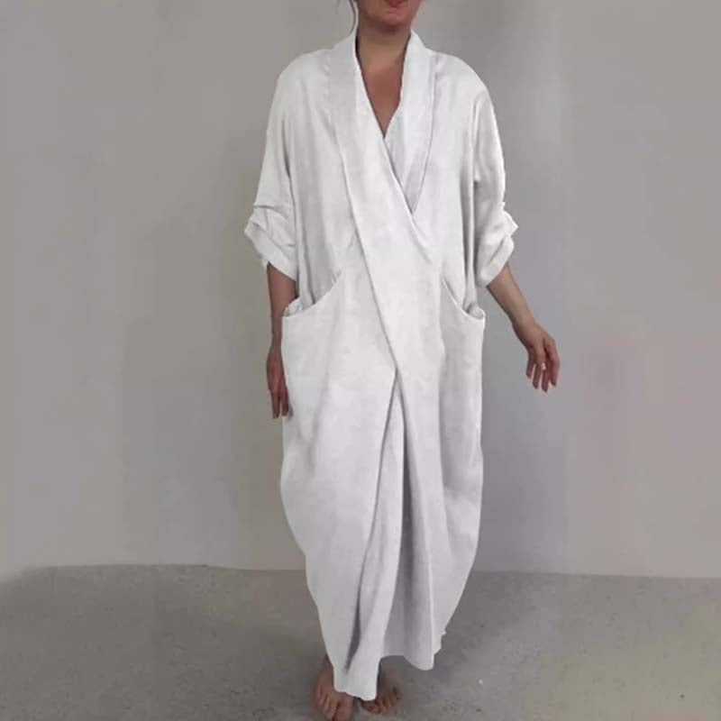 🎉🛍️Exclusive to Summer Leisure👗Women’s Stylish Unique Cross Loose Dress