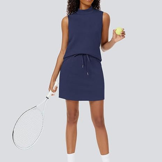 🎉🛍️Limited Time 50% OFF🥻Women's 2-Piece Tracksuit Tank Top & Mini Shirt