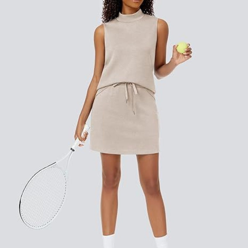 🎉🛍️Limited Time 50% OFF🥻Women's 2-Piece Tracksuit Tank Top & Mini Shirt